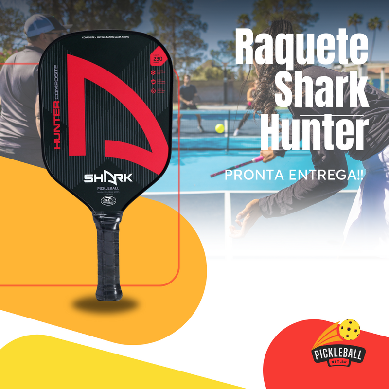 Raquete Hunter de Fibra de Carbono da Shark!