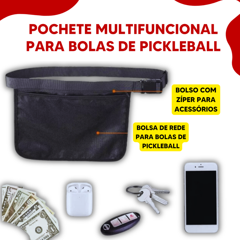 Suporte de cintura para bolinhas de Pickleball