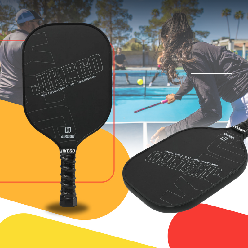 Raquete de Pickleball JIKEGO JK009 Thermoformed T700 Fibra de Carbono