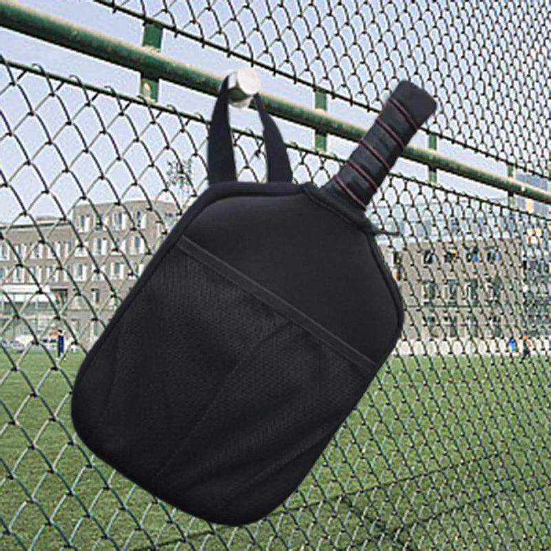 Capa de Neoprene impermeável para raquete de Pickleball com bolso e alça para transporte