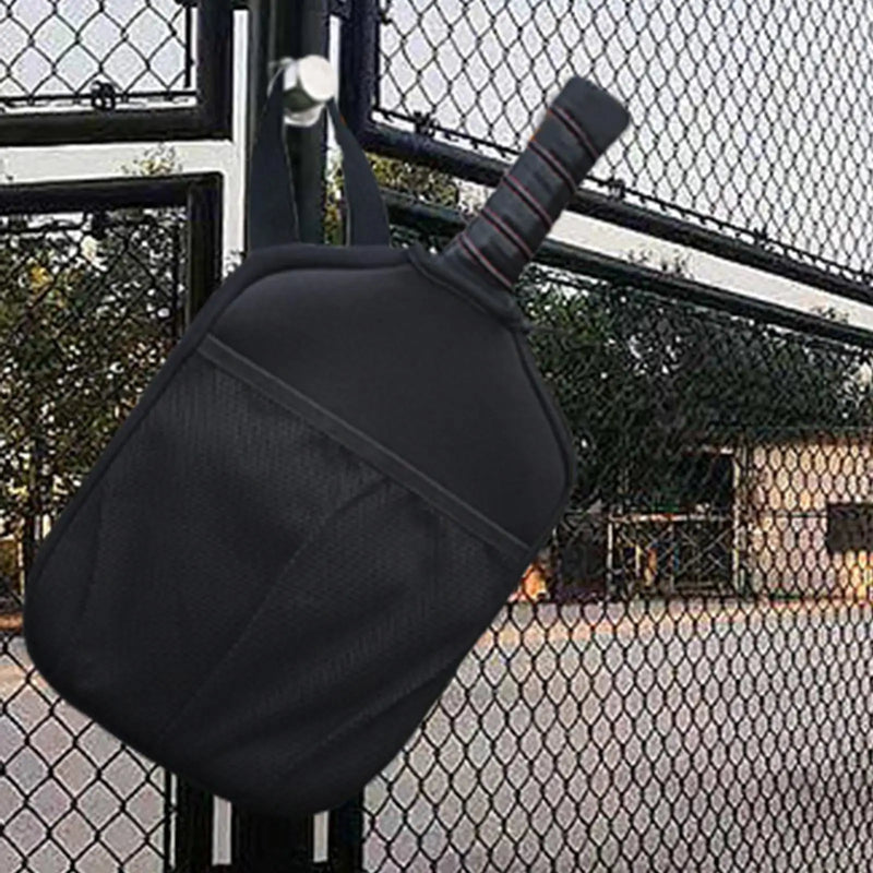 Capa de Neoprene impermeável para raquete de Pickleball com bolso e alça para transporte