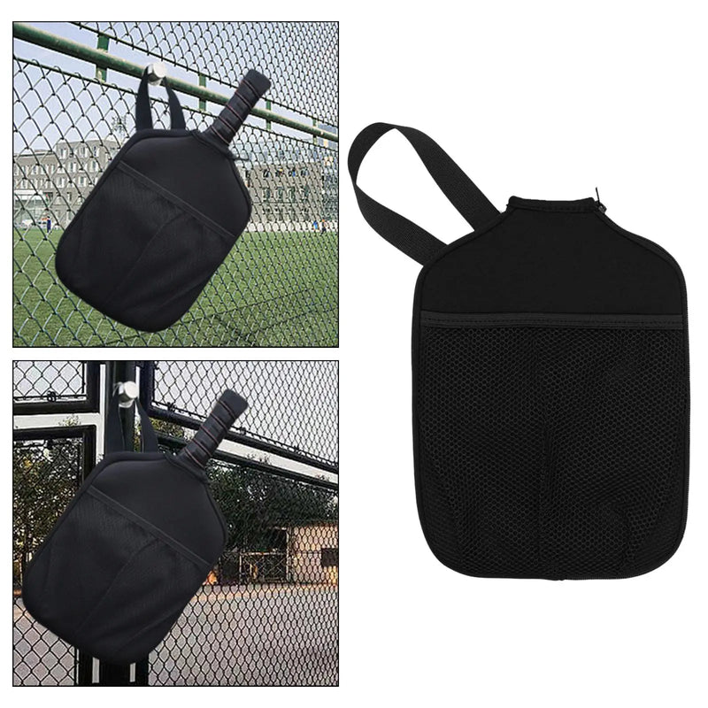 Capa de Neoprene impermeável para raquete de Pickleball com bolso e alça para transporte