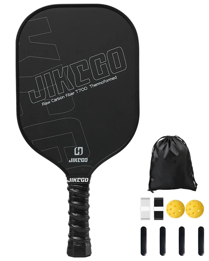 Raquete de Pickleball JIKEGO JK009 Thermoformed T700 Fibra de Carbono