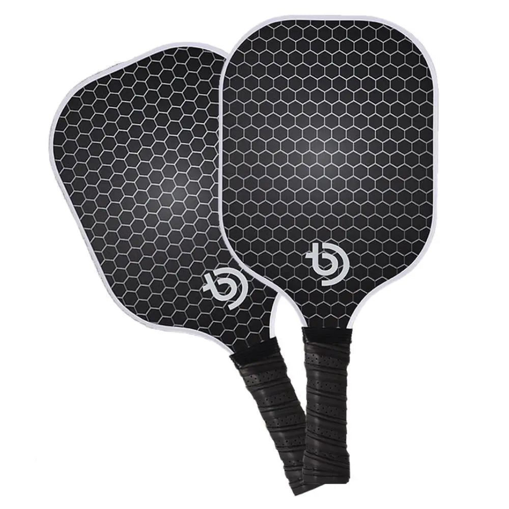 Kit BlackPro para Pickleball - 2  Raquetes de Fibra de Carbono +  4 Bolinhas + Sacola grátis