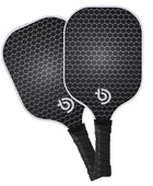 Kit BlackPro para Pickleball - 2  Raquetes de Fibra de Carbono +  4 Bolinhas + Sacola grátis