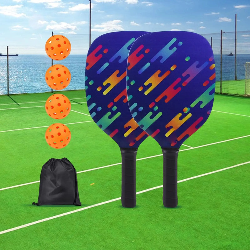 Kit 2 Raquetes de Pickleball com 4  bolas mais Sacola grátis